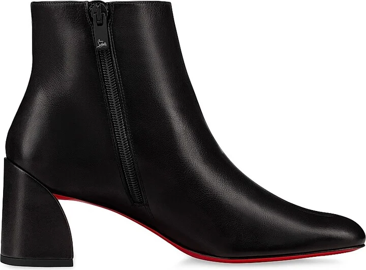 Women's Turela 55MM Leather Booties - Black - Size 4 - Image 3