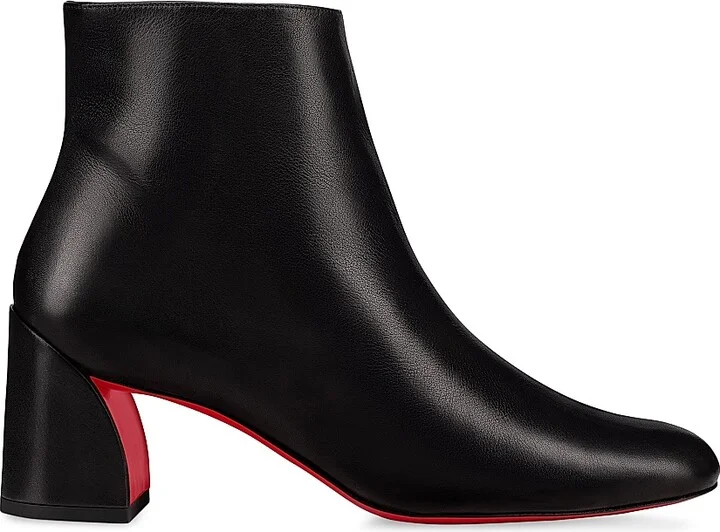 Women's Turela 55MM Leather Booties - Black - Size 4