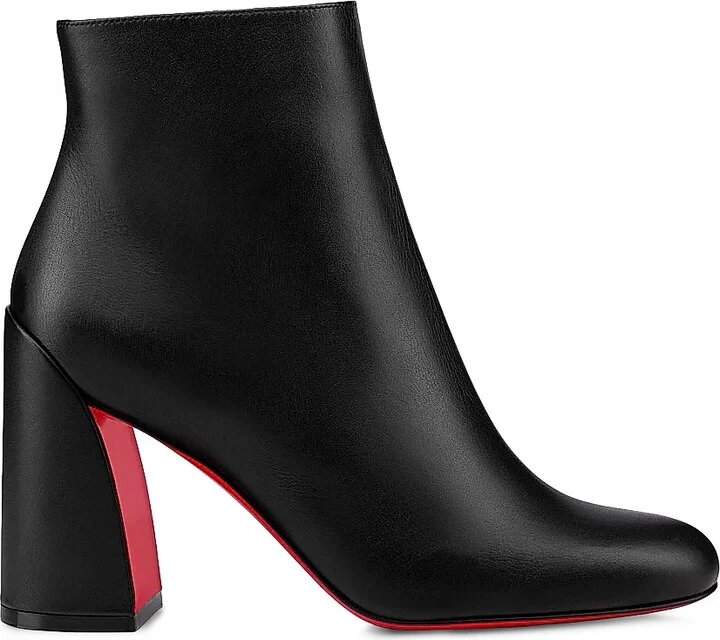 Women's Turela 85MM Leather Boots - Black - Size 4