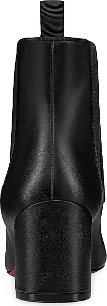 Women's Turelastic 55MM Leather Boots - Black - Size 6 - Image 3