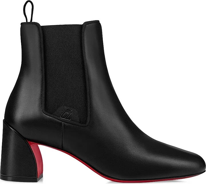 Women's Turelastic 55MM Leather Boots - Black - Size 6
