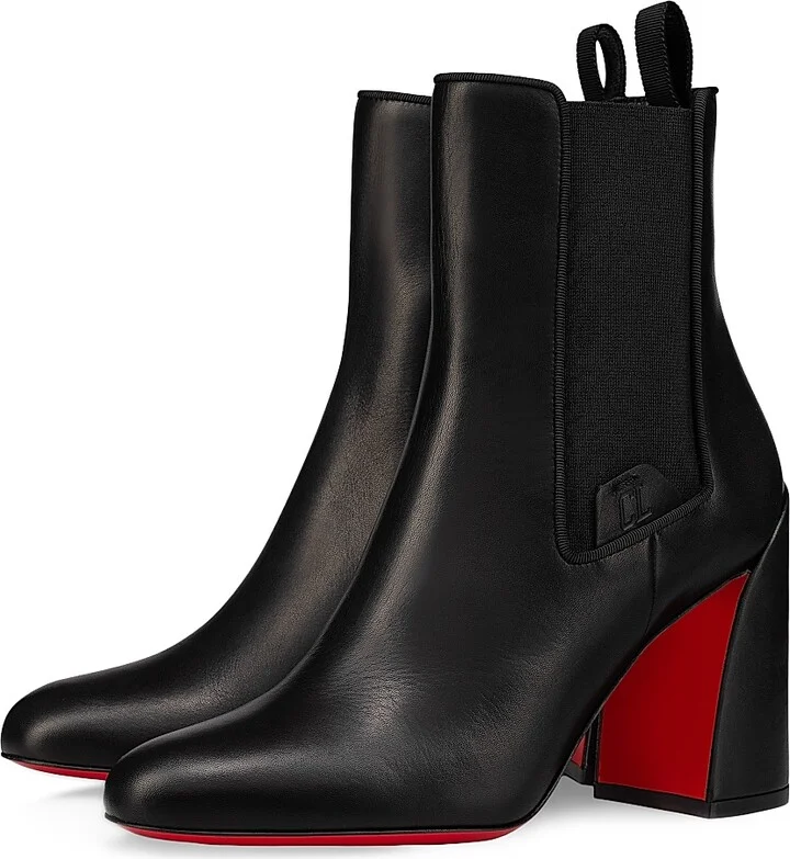 Women's Turelastic 85MM Leather Boots - Black - Size 5 - Image 2