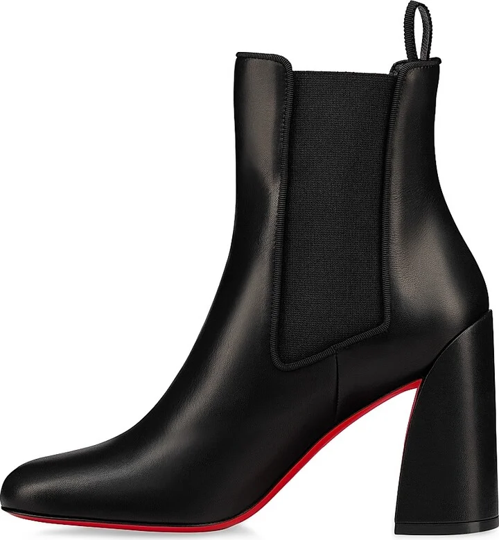 Women's Turelastic 85MM Leather Boots - Black - Size 5 - Image 3