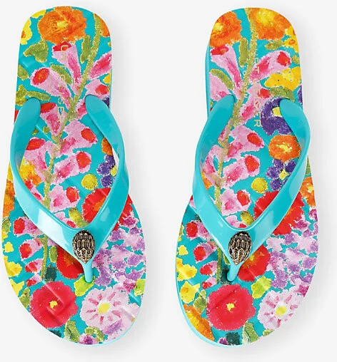 Womens Turq Other Kensington Q Ruber Flip Flops Eur 38/5 Uk Women - Image 2