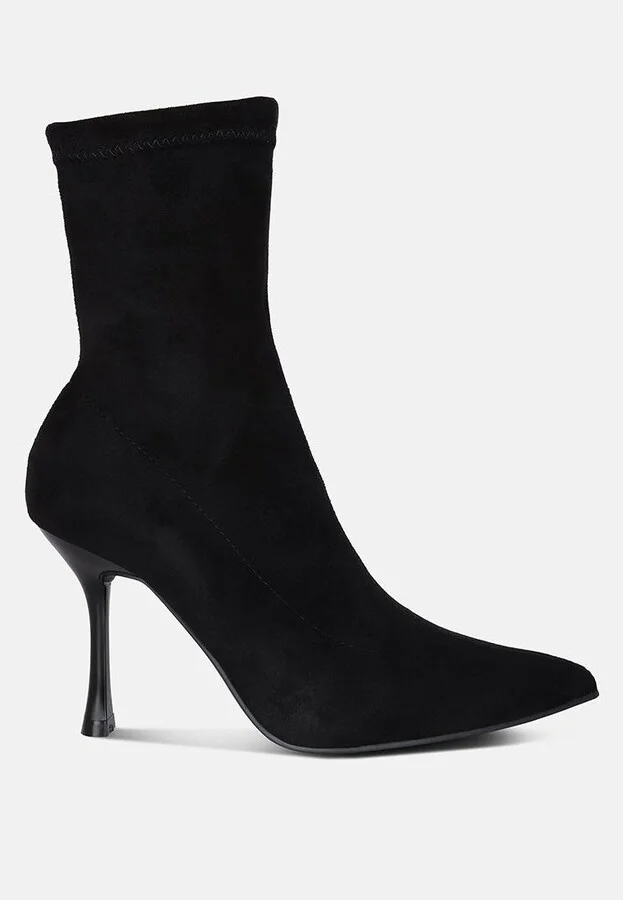 Womens tweeple stiletto boot with a pointed toe