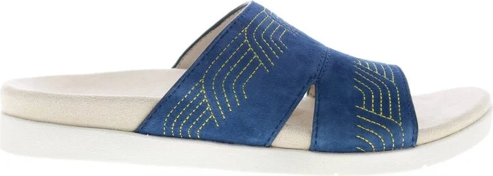 Women's Twilight Ellie Slide Sandal In Peacoat/gold
