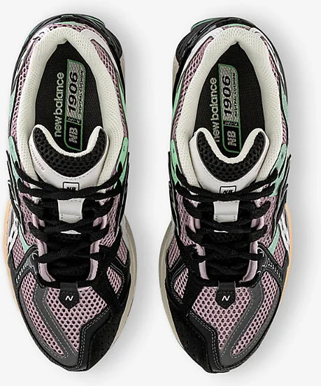 Womens Twilight Haze Black 1906 Mesh Low-Top Trainers 11 - Image 2