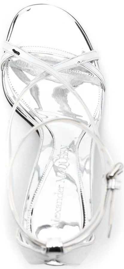 Women's Twisted Armadillo 95Mm Patent Sandals - Image 2