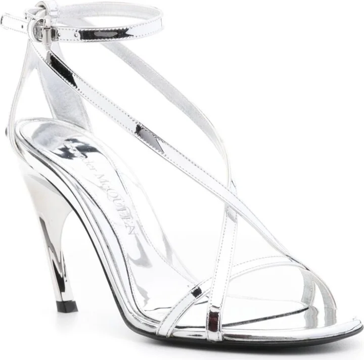 Women's Twisted Armadillo 95Mm Patent Sandals - Image 3