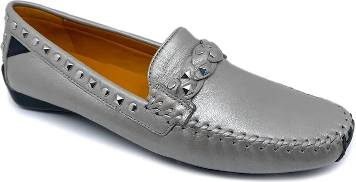 Women's Twisted Galaxy Moccasin In Silver True Glove