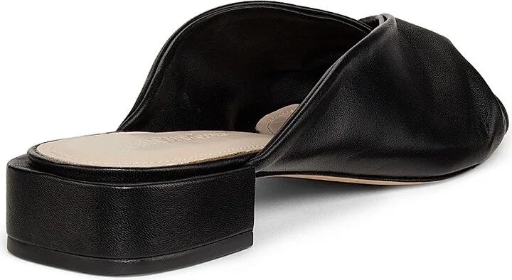 Women's Twisted Leather Sandals - Black - Size 5 - Image 3