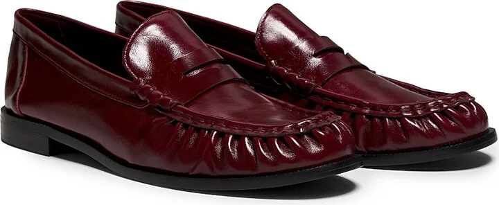 Women's Tyche Patent Leather Penny Loafers - Black - Size 6.5 - Image 7