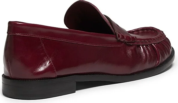 Women's Tyche Patent Leather Penny Loafers - Black - Size 6.5 - Image 8