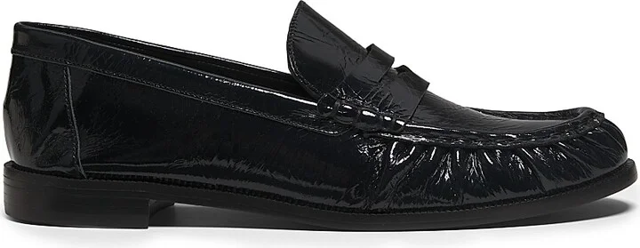 Women's Tyche Patent Leather Penny Loafers - Black - Size 6.5