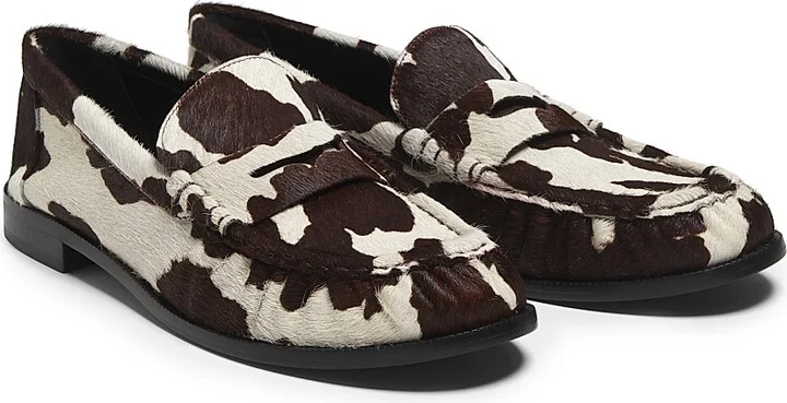 Women's Tyche Printed Calf Hair Penny Loafers - Multi Brown - Size 6.5 - Image 2