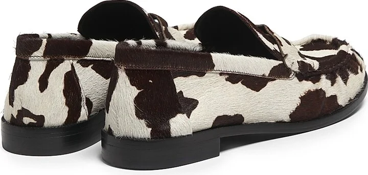 Women's Tyche Printed Calf Hair Penny Loafers - Multi Brown - Size 6.5 - Image 3