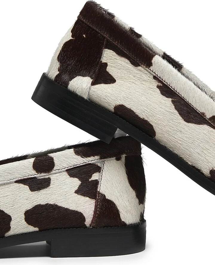 Women's Tyche Printed Calf Hair Penny Loafers - Multi Brown - Size 6.5 - Image 6