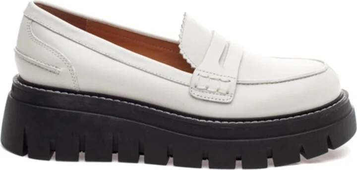 Women's Tyler Leather Loafers In White