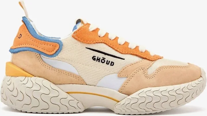 Women's Tyre Trainer Sneakers In Cream Orange
