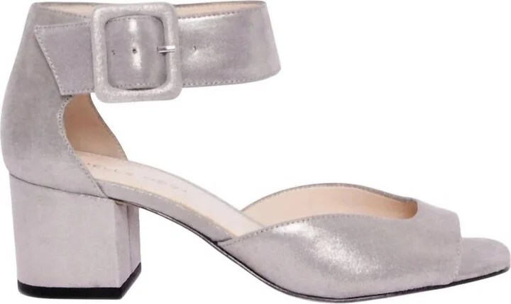 Women's Uliss Ankle Strap Sandal In Pewter