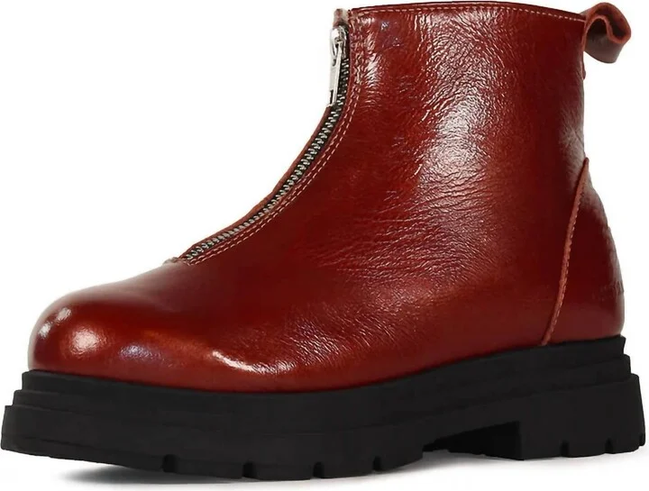 Women's Unique Winter Boots In Copper