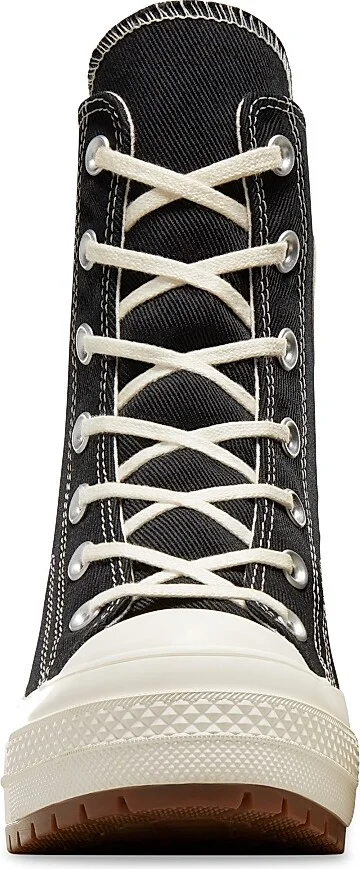 Women's Unisex Chuck 70 De Luxe Heel Sneakers - Black Egret - Size 3 - Image 3