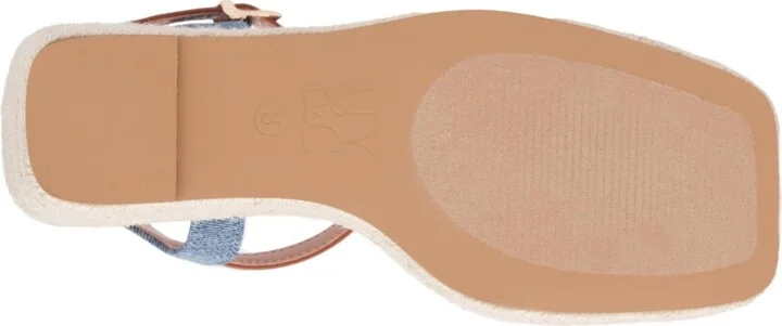 Women's Unita Platform Espadrille Wedge Sandal - Blue/tan - Image 6