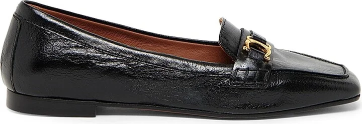 Women's Uptown Leather Bit Loafers - Black - Size 5.5