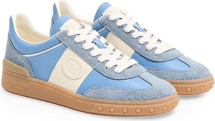 Women's Upvillage Sneakers in Crust Leather - Grey Azure - Size 6 - Image 2