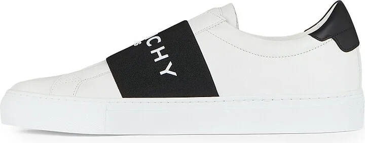 Women's Urban Street Sneakers in Leather with Elastic Band - White Red - Size 6 - Image 7
