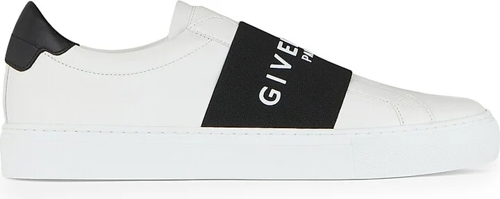 Women's Urban Street Sneakers in Leather with Elastic Band - White Red - Size 6 - Image 10