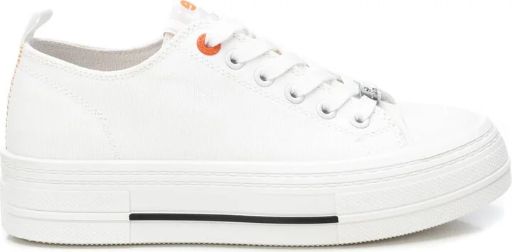 Women's Urban Style Canvas Platform Sneakers Refresh By Xti