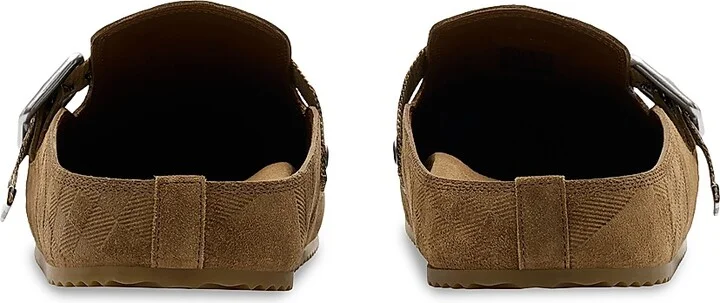 Women's Urchin Suede Check Clogs - Flora - Size 5 - Image 7