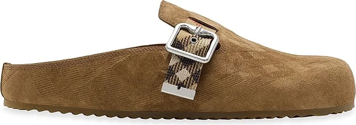 Women's Urchin Suede Check Clogs - Flora - Size 5 - Image 10