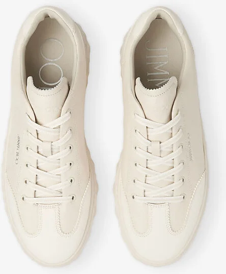 Womens V Latte Diamond Light Logo-Embossed Leather Low-Top Trainers Eur 39.5 / 6.5 Uk Women - Image 2