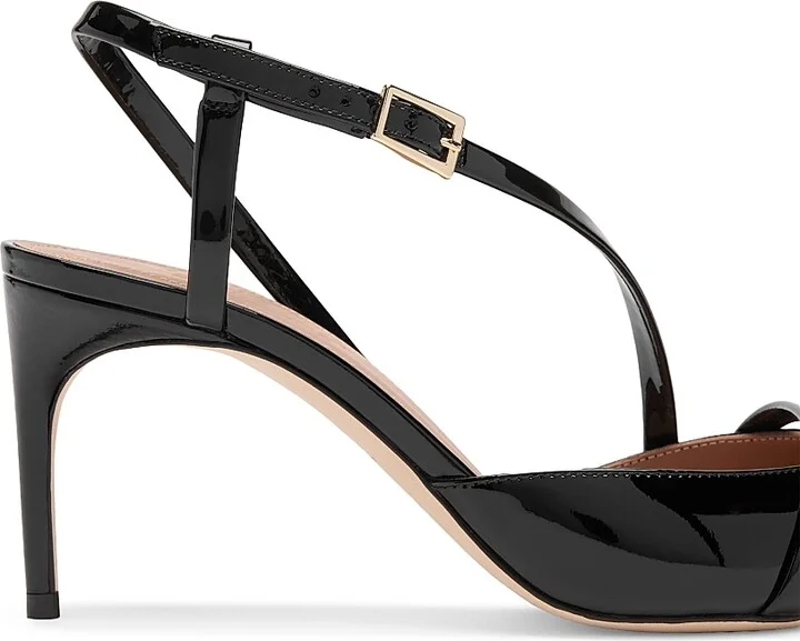 Women's Valeria 70MM Patent Leather Slingback Pumps - Black - Size 11 - Image 4