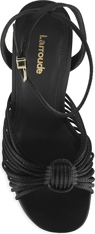 Women's Valerie 140MM Satin Platfom Sandals - Black - Size 7 - Image 5