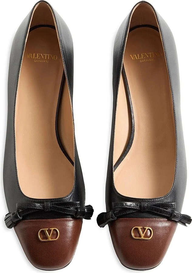Women's Valet Du Roi 25MM Kidskin Ballerinas - Black Coffe - Size 7 - Image 4
