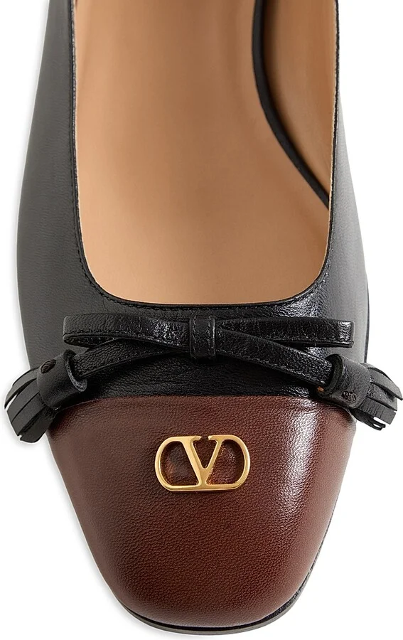 Women's Valet Du Roi 25MM Kidskin Ballerinas - Black Coffe - Size 7 - Image 5