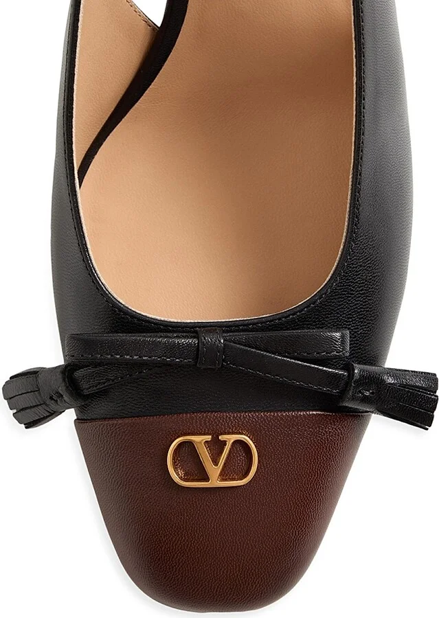 Women's Valet Du Roi 60MM Kidskin Slingback Pumps - Butter Tobacco - Size 7 - Image 11