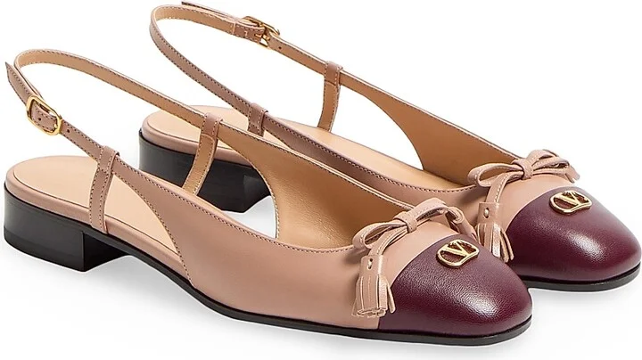 Women's Valet Du Roi Kid Slingback Ballerinas 25MM - Black Coffee - Size 7 - Image 8