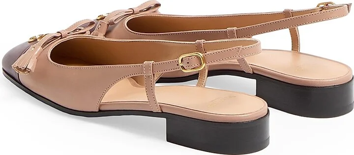 Women's Valet Du Roi Kid Slingback Ballerinas 25MM - Black Coffee - Size 7 - Image 9