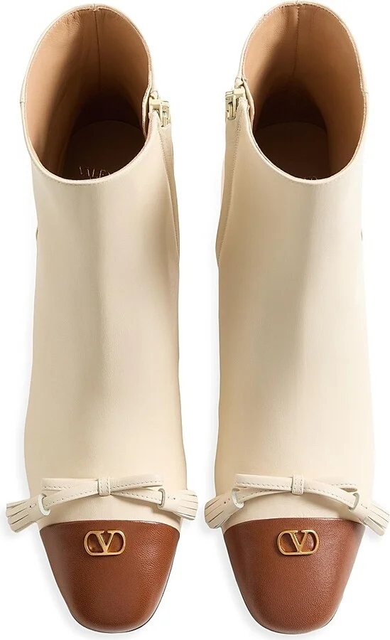 Women's Valet Du Roi Kidskin Leather 60MM Ankle Boots - Butter Tobacco - Size 7 - Image 4