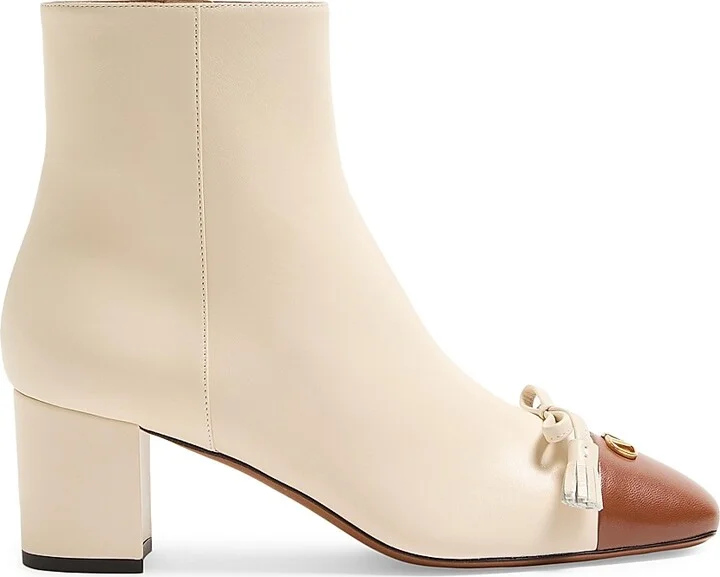 Women's Valet Du Roi Kidskin Leather 60MM Ankle Boots - Butter Tobacco - Size 7