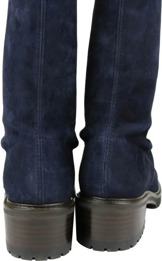 Women's Vanland Nice Blue Suede Over the Knee Boot - Image 5