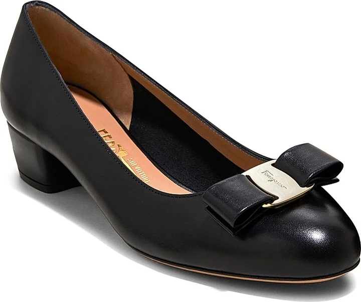 Women's Vara 30MM Leather Pumps - Nero - Size 5 - Image 2