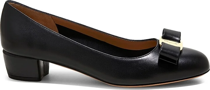Women's Vara 30MM Leather Pumps - Nero - Size 5