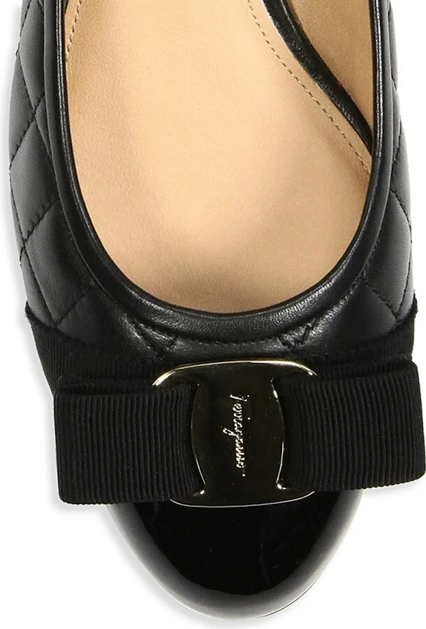 Women's Vara 30MM Quilted Leather Pumps - Black - Size 7 - Image 4