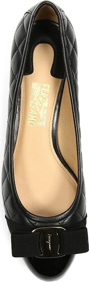 Women's Vara 30MM Quilted Leather Pumps - Black - Size 7 - Image 5