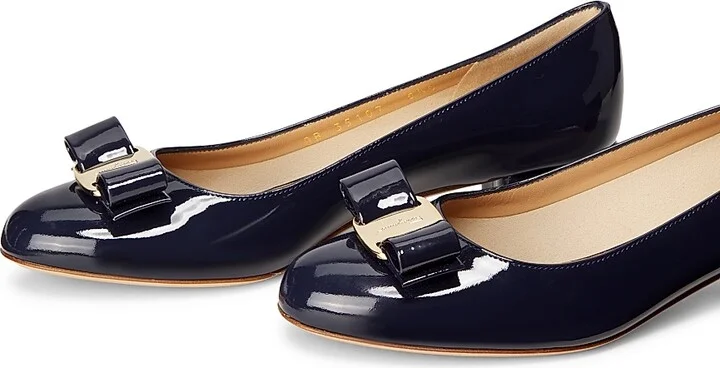 Women's Vara 45MM Patent Leather Pumps - Oxford Blue - Size 5 - Image 2